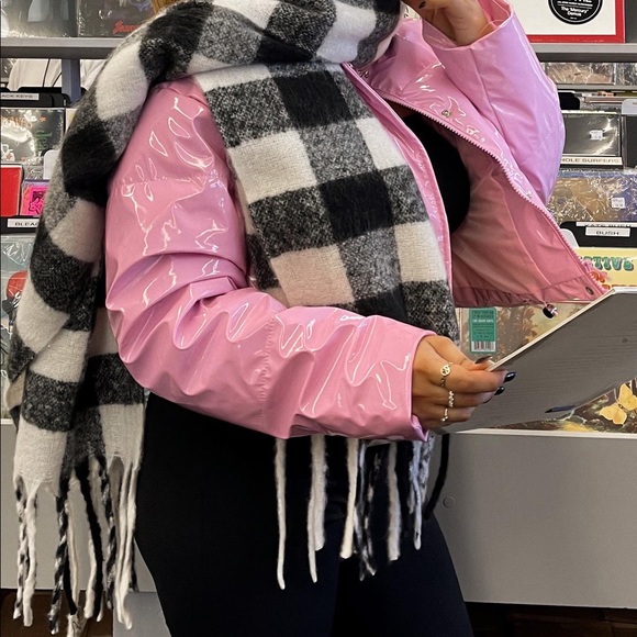 Pink Vinyl Puffer Jacket | Poshmark